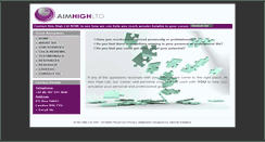 Desktop Screenshot of aimhighltd.com